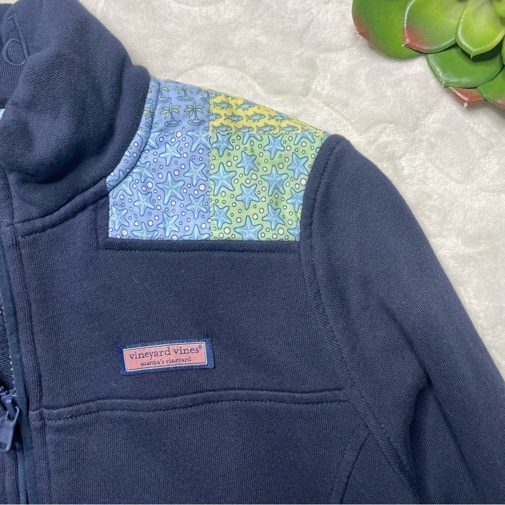 Vineyard Vines Classic Patchwork Quarter Zip Shep… - image 4